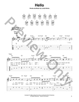 Hello Guitar and Fretted sheet music cover